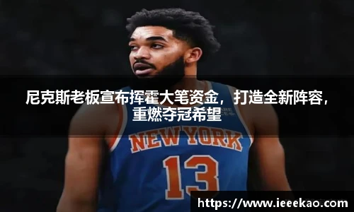 尼克斯老板宣布挥霍大笔资金，打造全新阵容，重燃夺冠希望